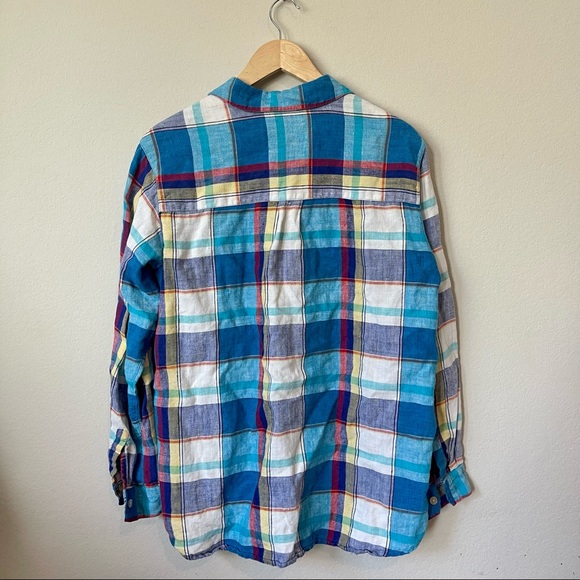 Chicos Design Linen Button Down Blouse - Picture 11 of 12